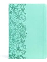 CSB Large Print Thinline Bible (Value Edition)-Light Teal LeatherTouch