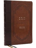 KJV Giant Print Thinline Bible Vintage Series (Comfort Print)-Brown Leathersoft