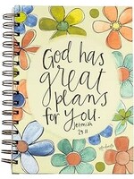 Journal-Wirebound-God Has Great Plans For You (8.5" x 6.5")