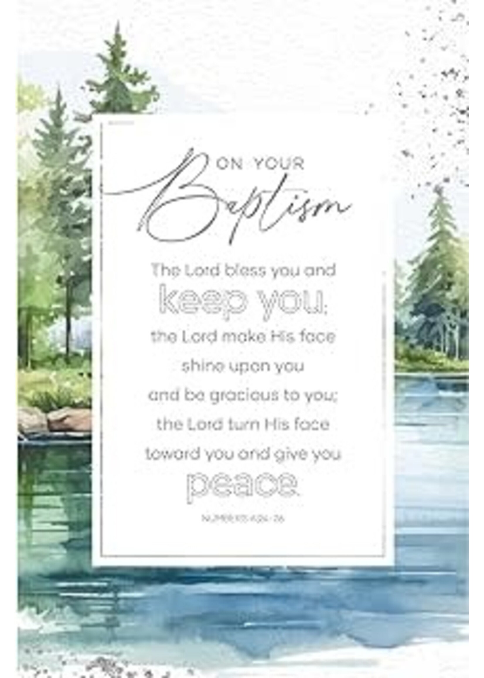 On Your Baptism - 6x9 plaque