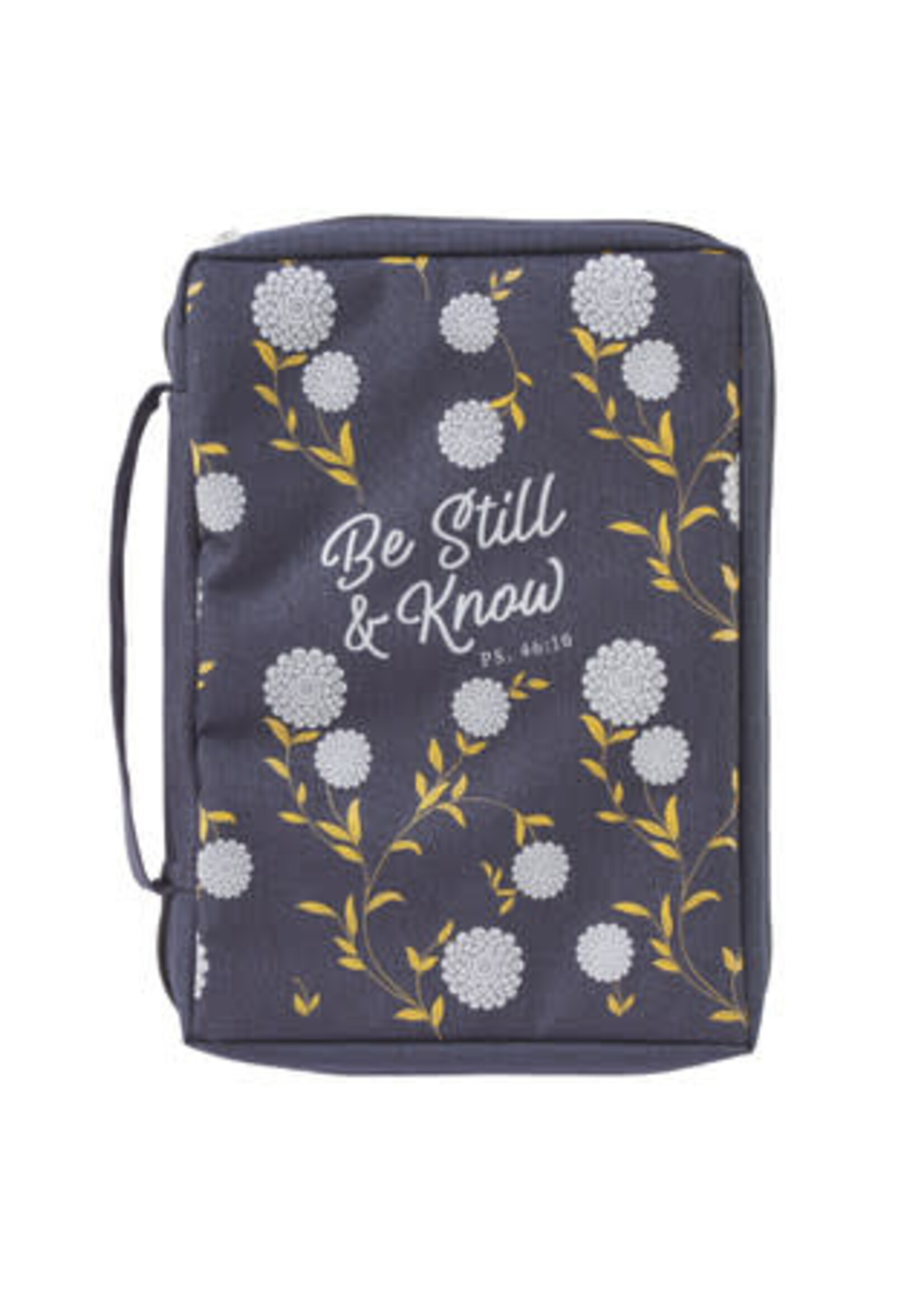 Bible Cover Be Still Blue Floral