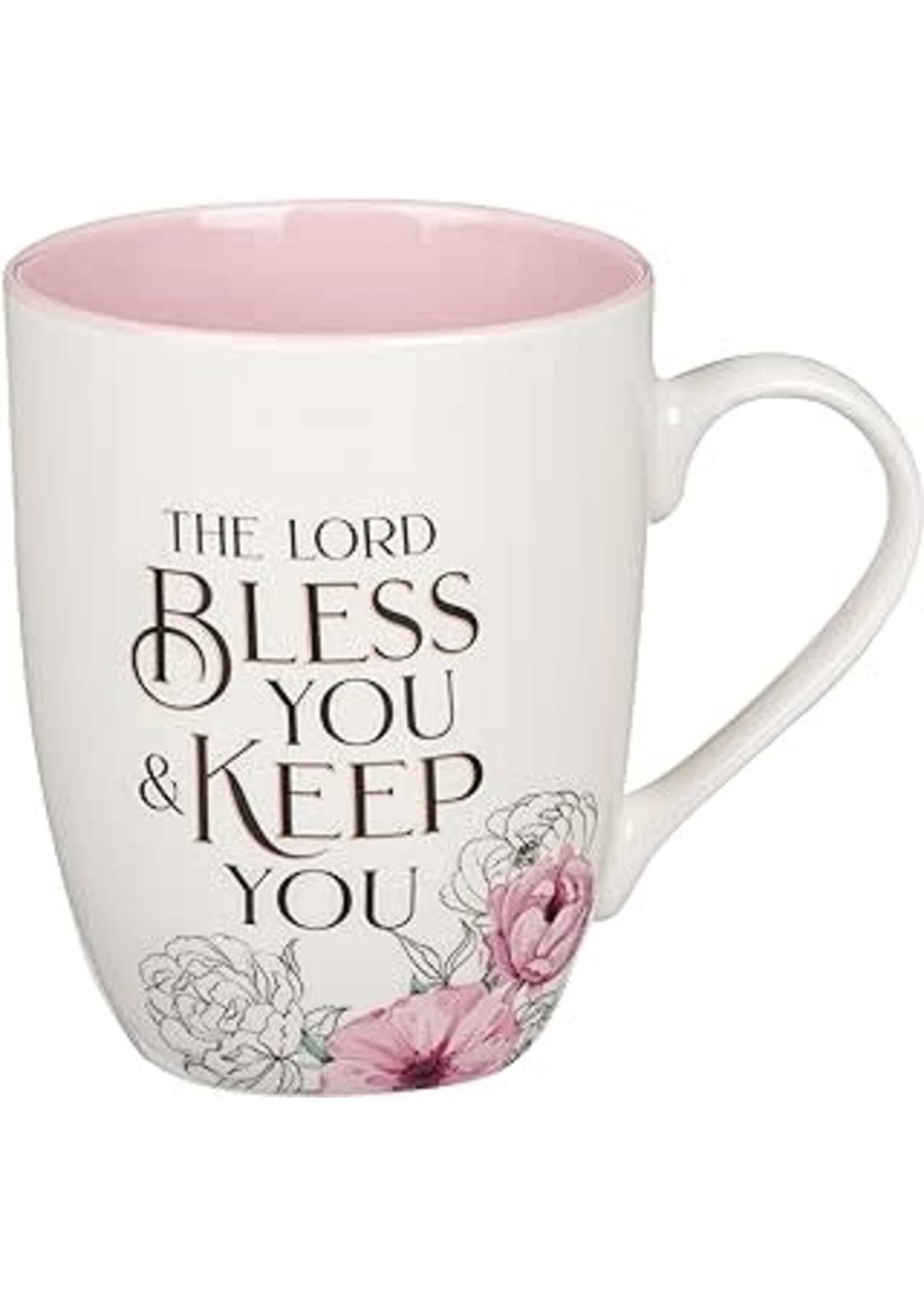 Mug Pink Flower: Lord Bless You and Keep You
