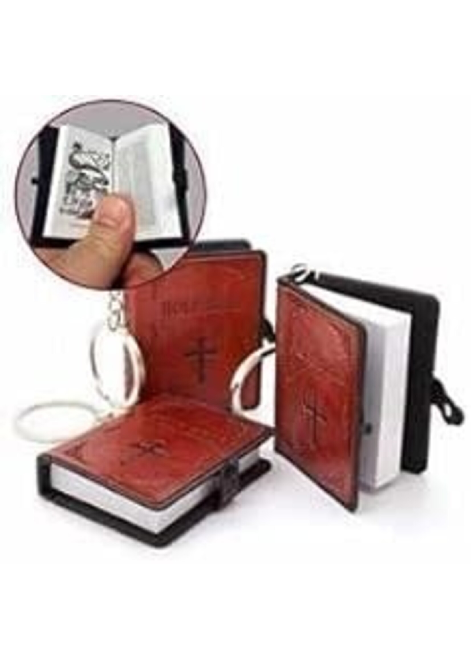 Keychain-Smallest Bible XL-Brown