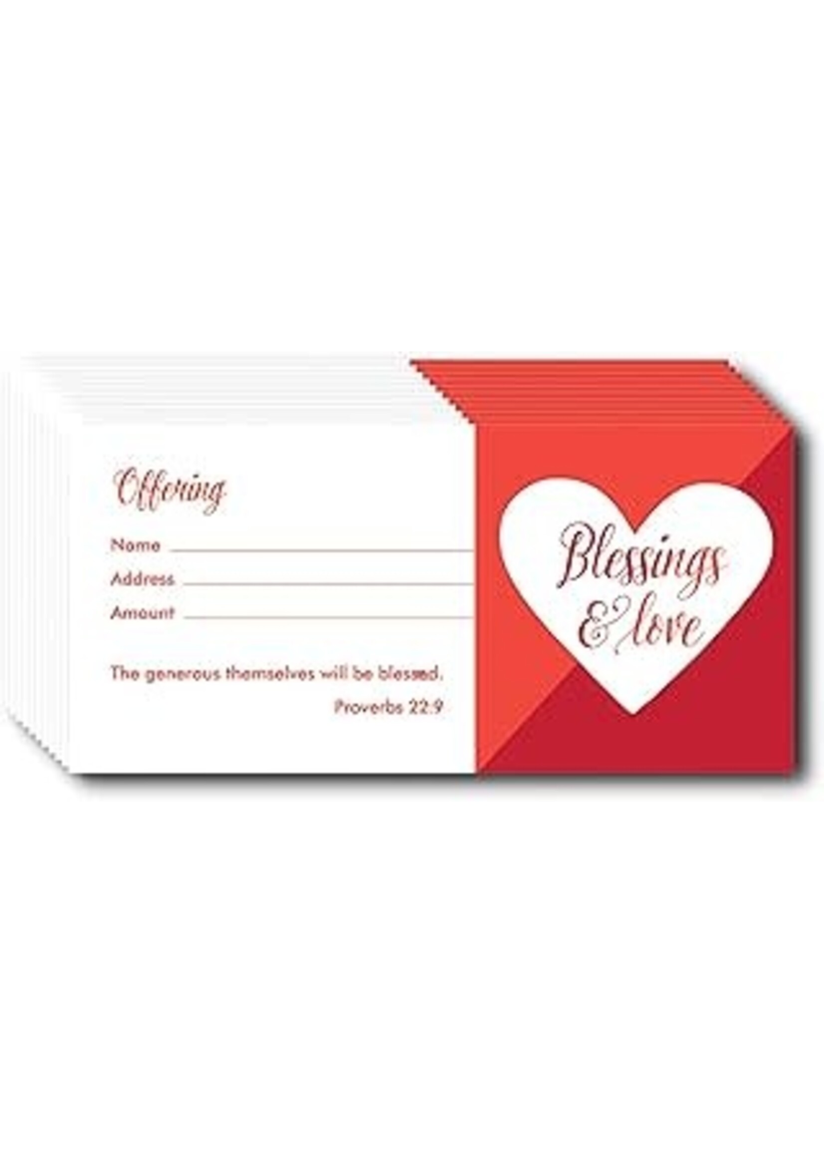 Offering Envelopes Blessings & Love