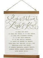 Canvas Banner-Love Is Patient (12" x 16")