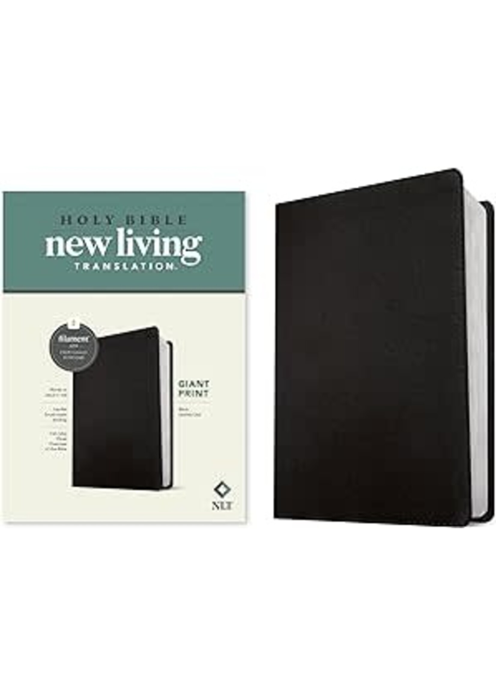 NLT Giant Print Bible Filament-Enabled Edition-Black LeatherLike