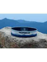 Phil 4:13 Mountain Horizon Wristband Med