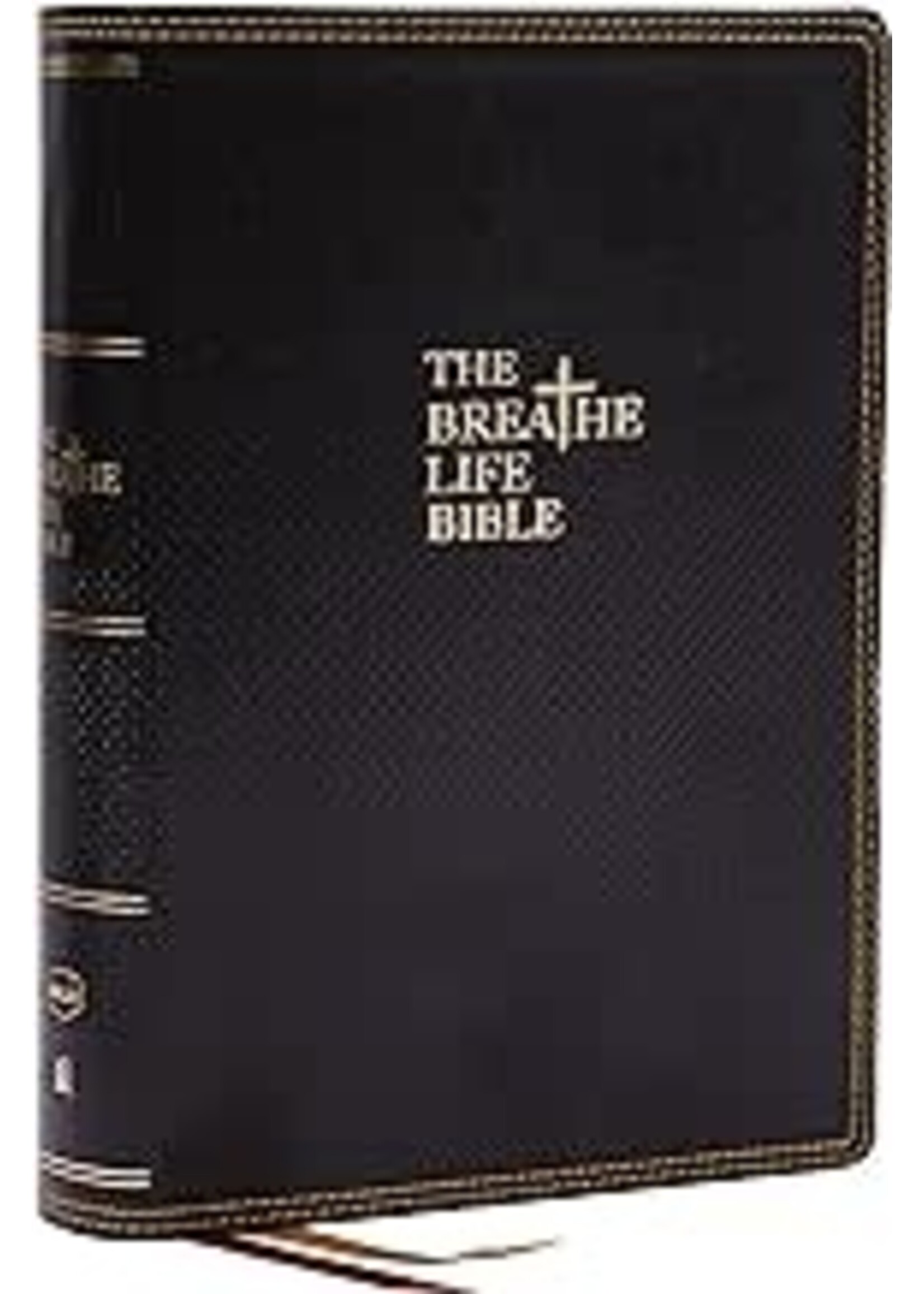 NKJV The Breathe Life Bible: Faith In Action (Comfort Print)-Black Leathersoft