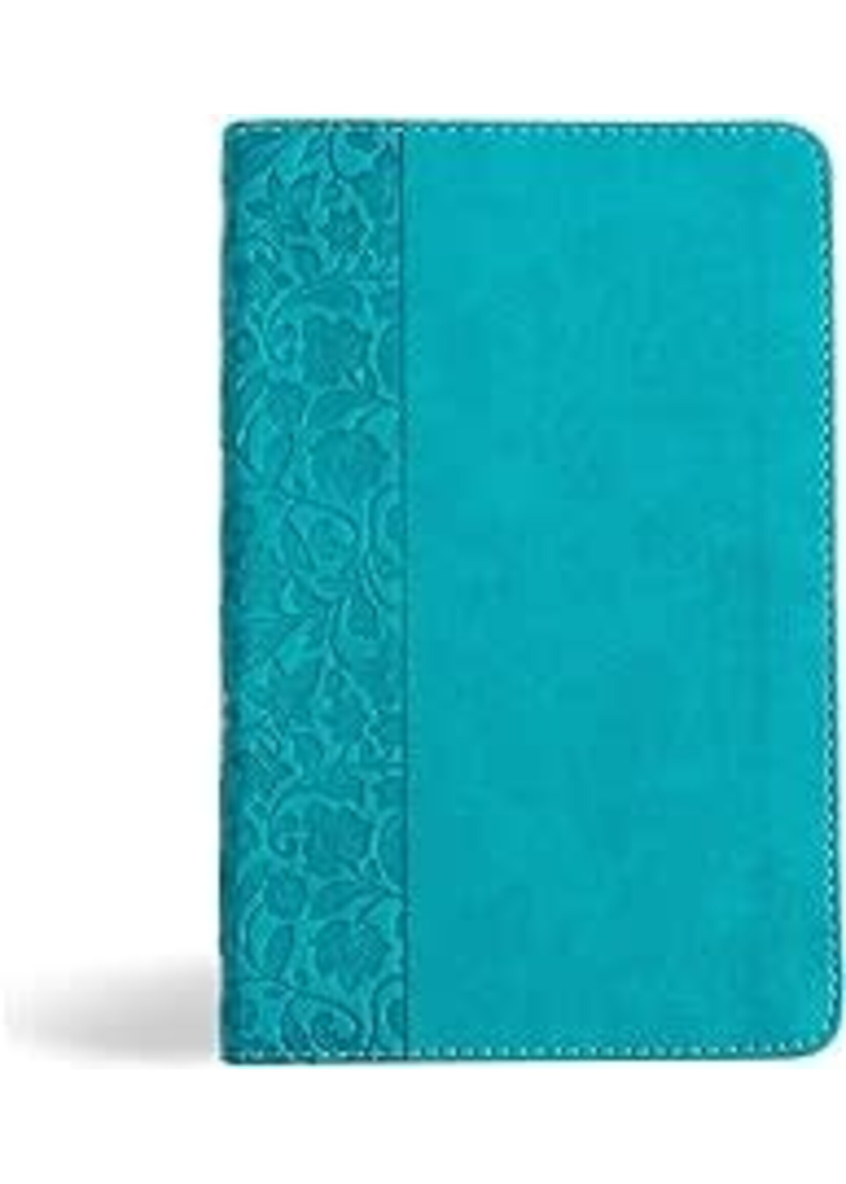 NASB 2020 Personal Size Bible-Teal LeatherTouch