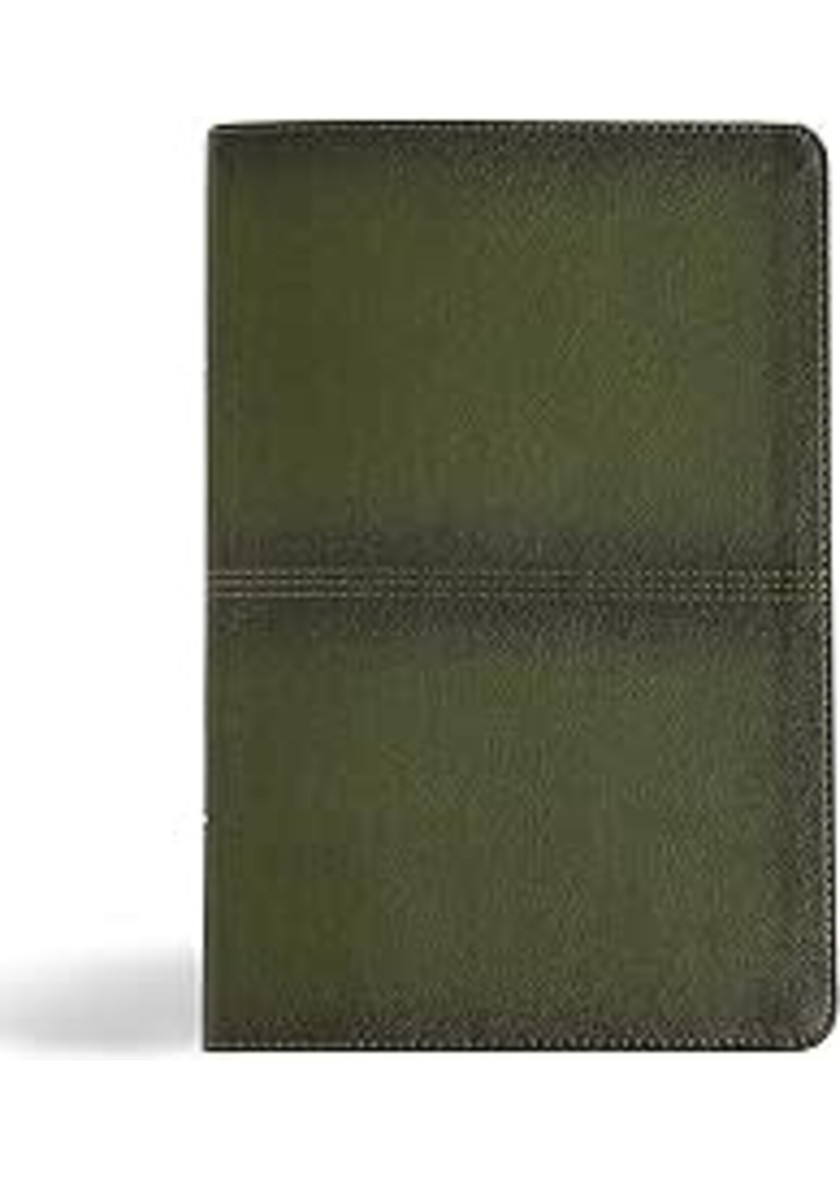 CSB Men's Daily Bible Olive Leathertouch