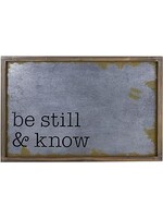 Wall Art-Metal-Be Still & Know (15" x 23")