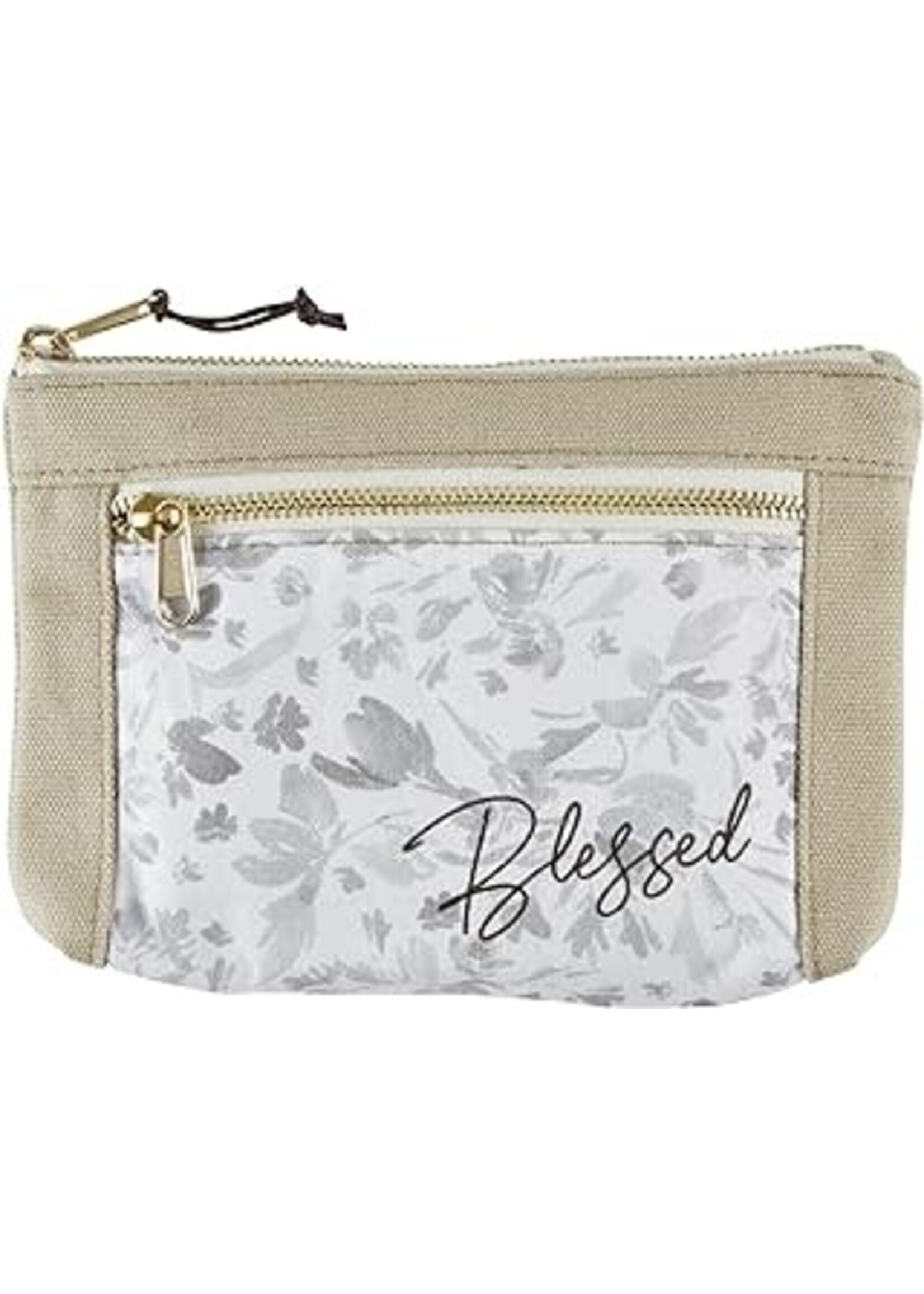 Canvas Pouch-Cozy-Blessed (6" x 3.75")