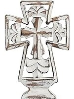 Wall Cross-Ornate Cut Carved (4" X 6")