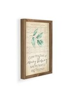 Pine Framed Wall Art-Come Thou Fount (17 x 13)