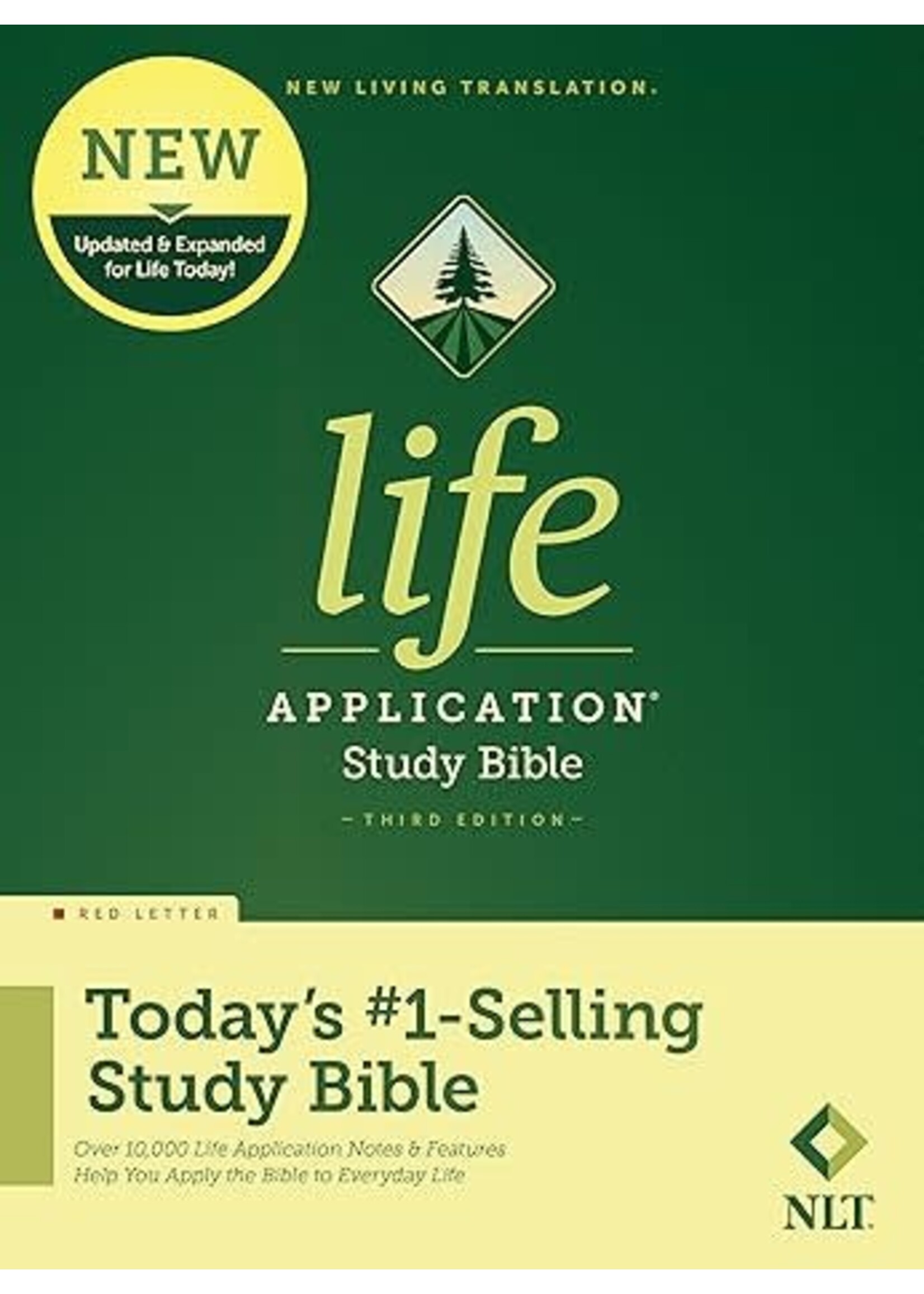 NLT Life Application Study Bible (Third Edition)-Red Letter-Brown/Tan LeatherLike