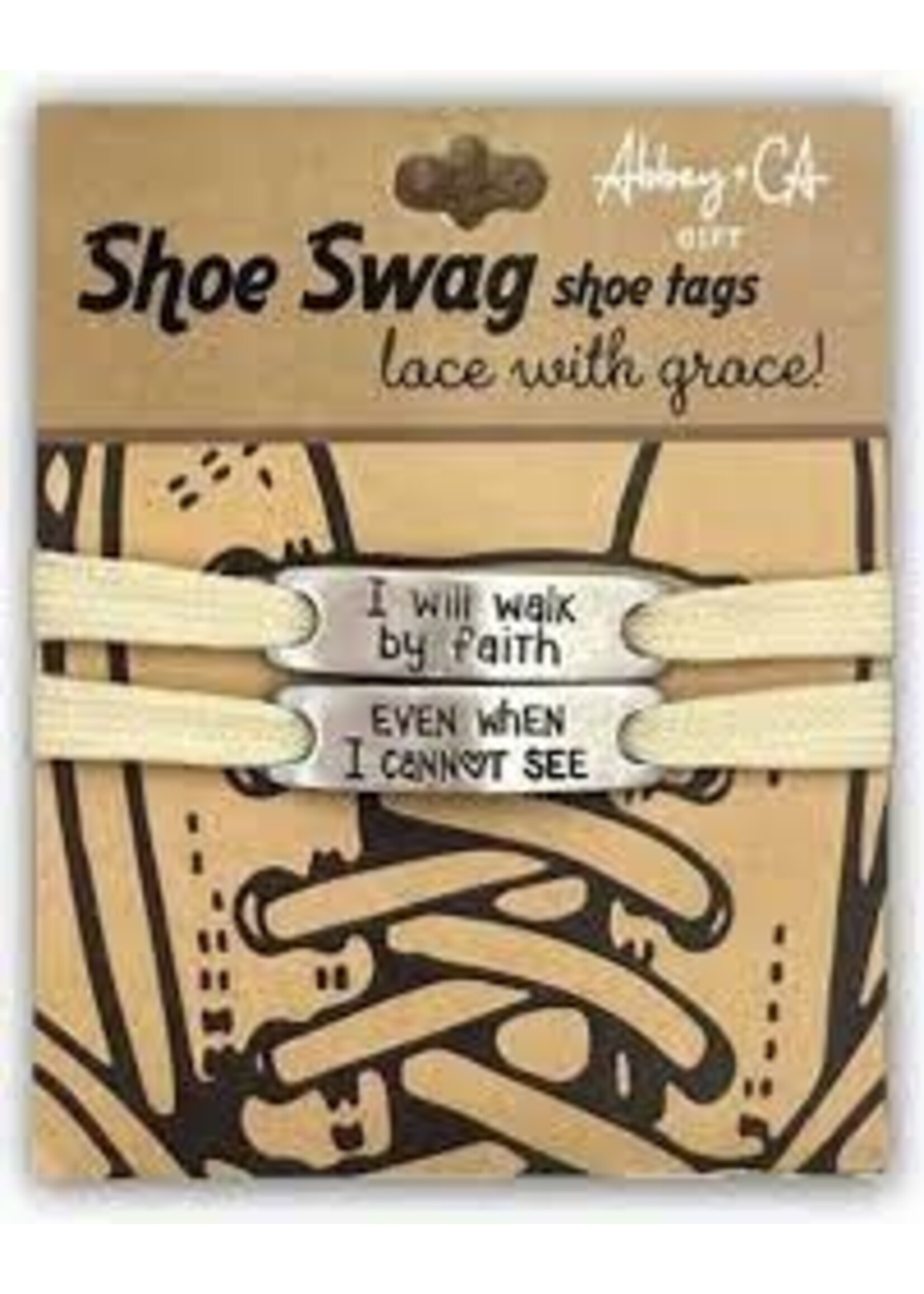 Shoe Swag Shoe Tags - I Walk by Faith/Even When I Cannot See