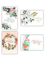 Floral, Anniversary Cards, Box of 12