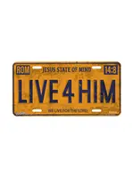 "Live 4 Him" - Decorative License Plate