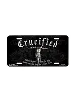 "Crucified" - Decorative License Plate