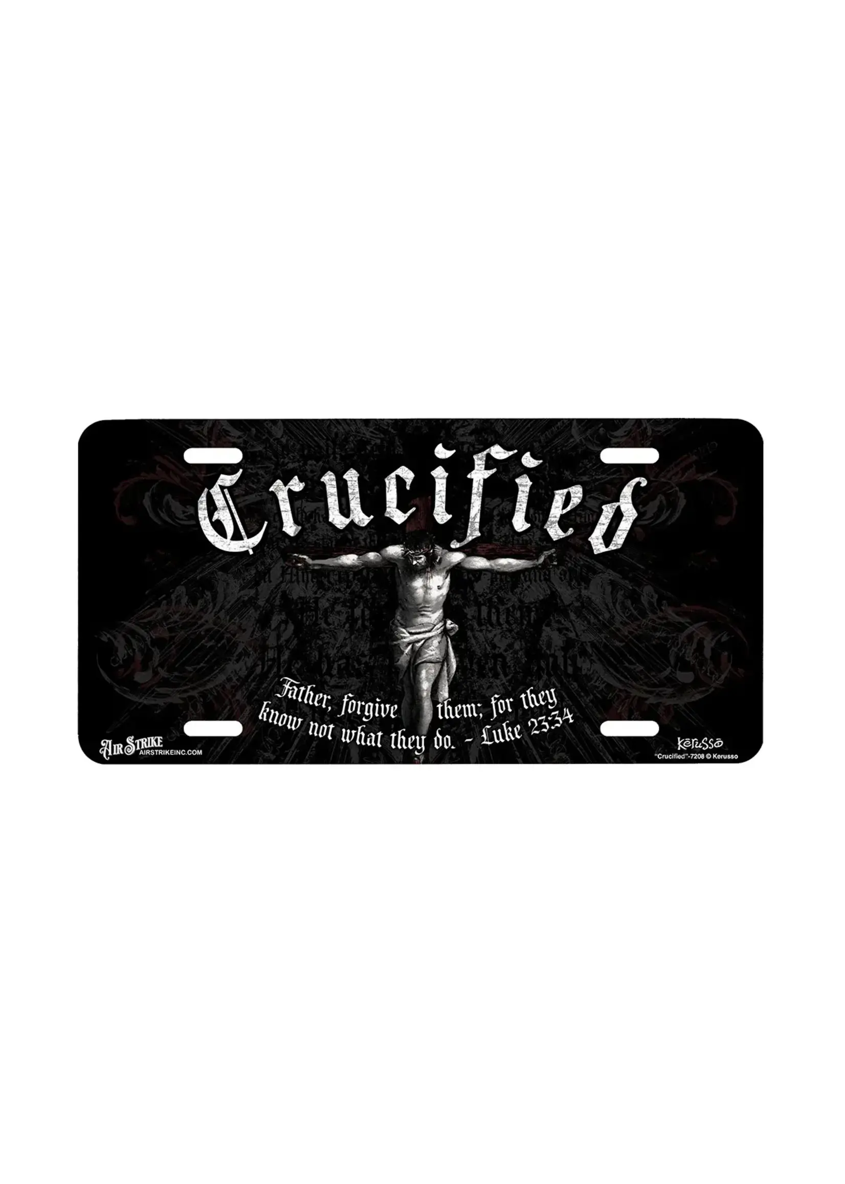 "Crucified" - Decorative License Plate