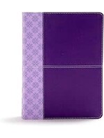 CSB Study Bible-Purple LeatherTouch