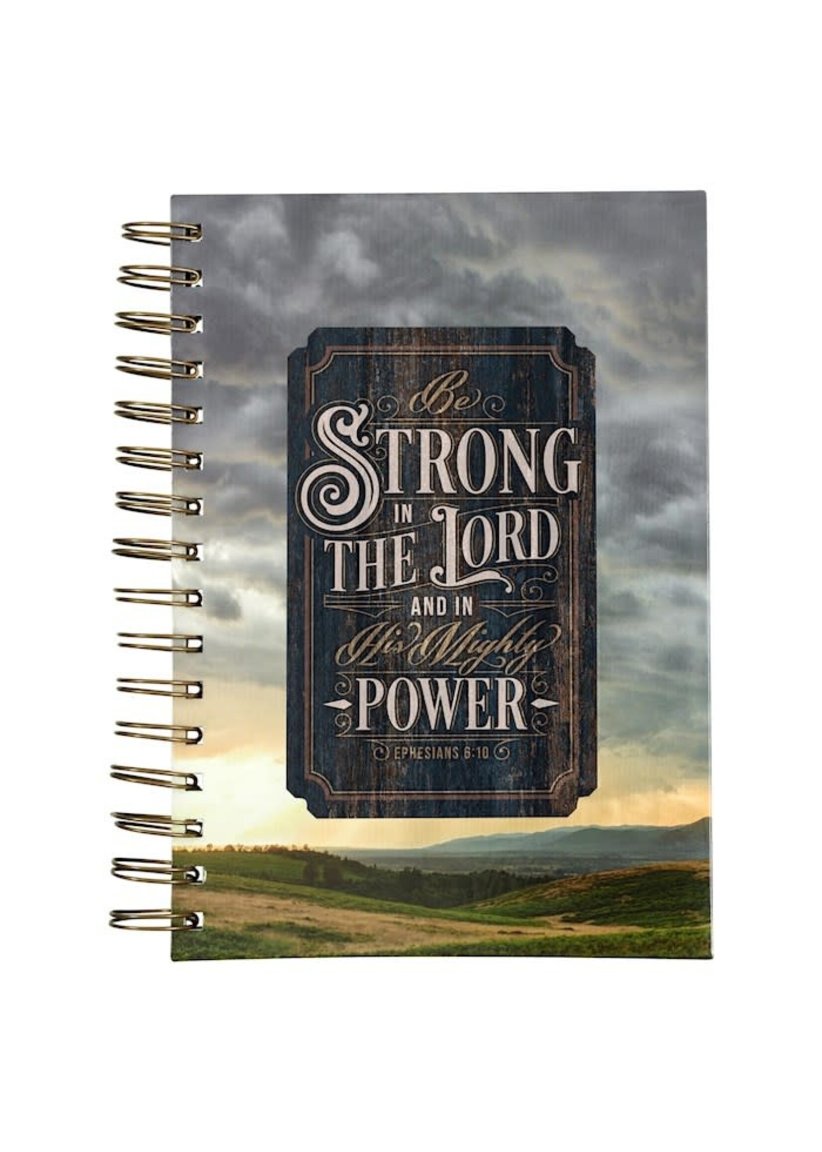 Strong in the Lord New Dawn Large Wirebound Journal - Ephesians 6:10