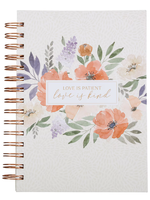 Love is Kind Coral Poppy Wirebound Journal