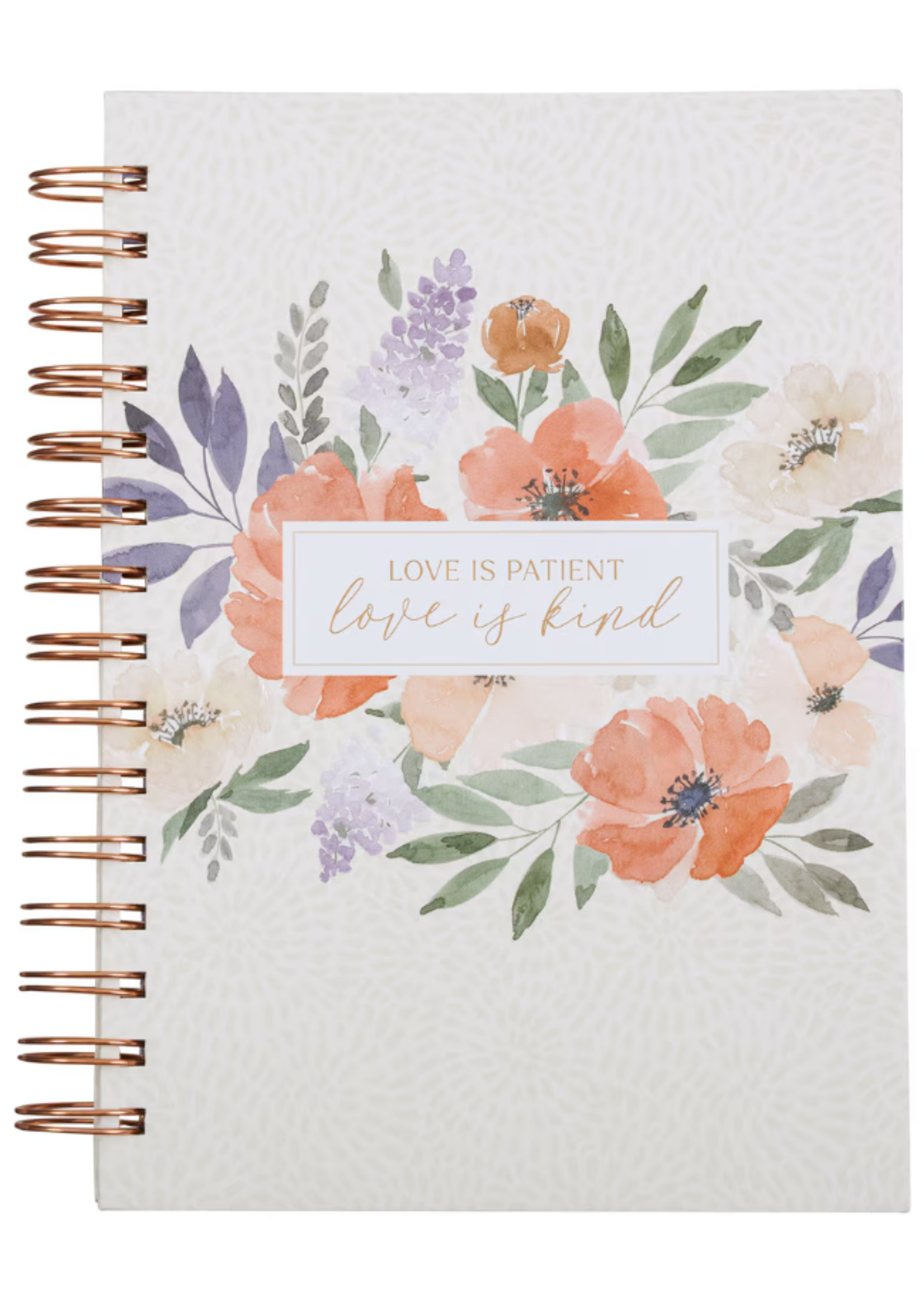 Love is Kind Coral Poppy Wirebound Journal