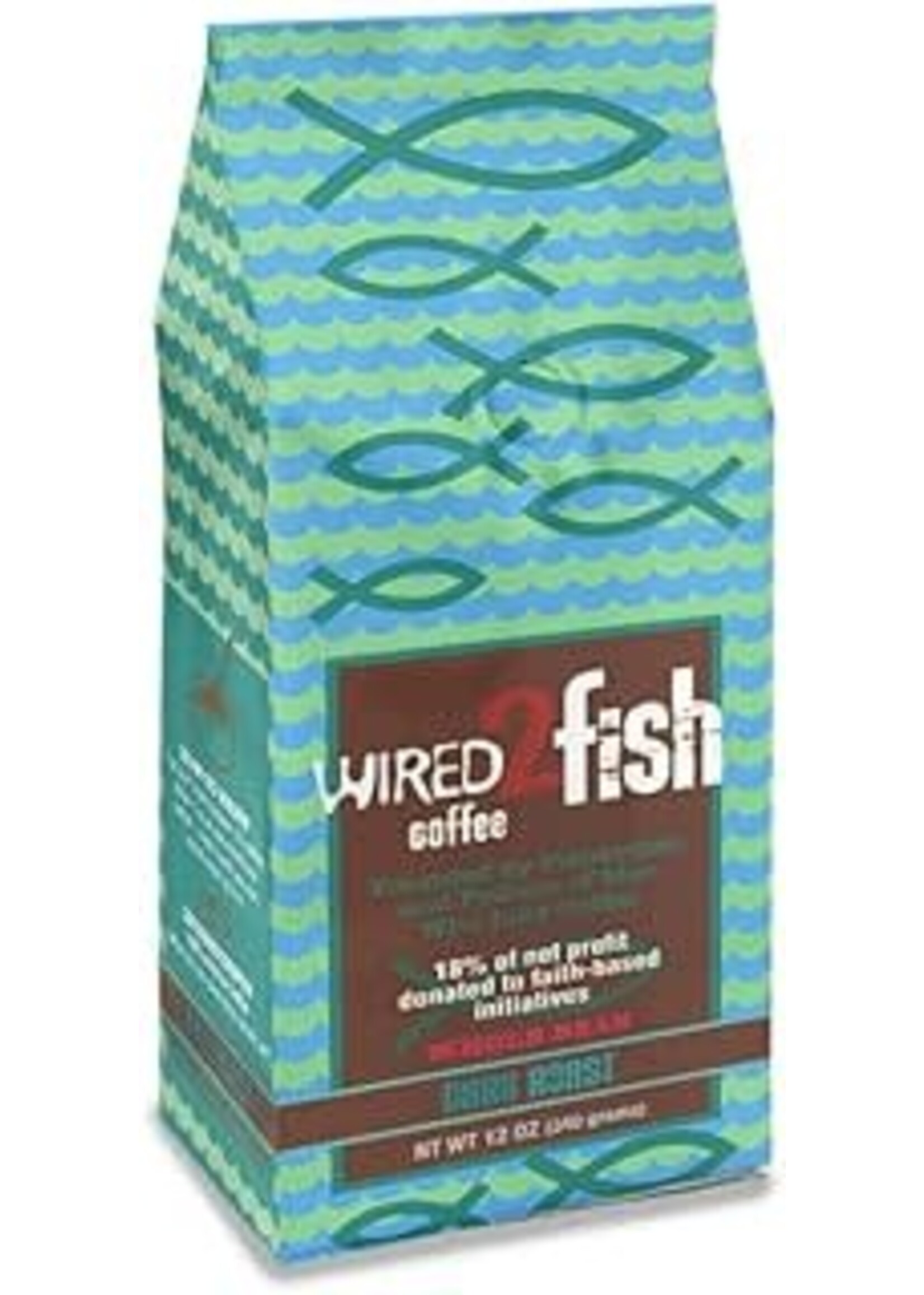 Wired 2 Fish 12 oz.  Dark Roast Whole Bean Coffee