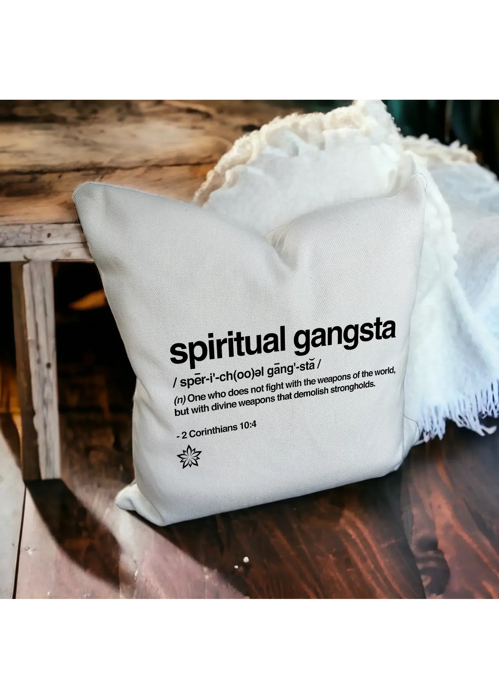 Love Notes: Spiritual Gangsta Pillow Cover