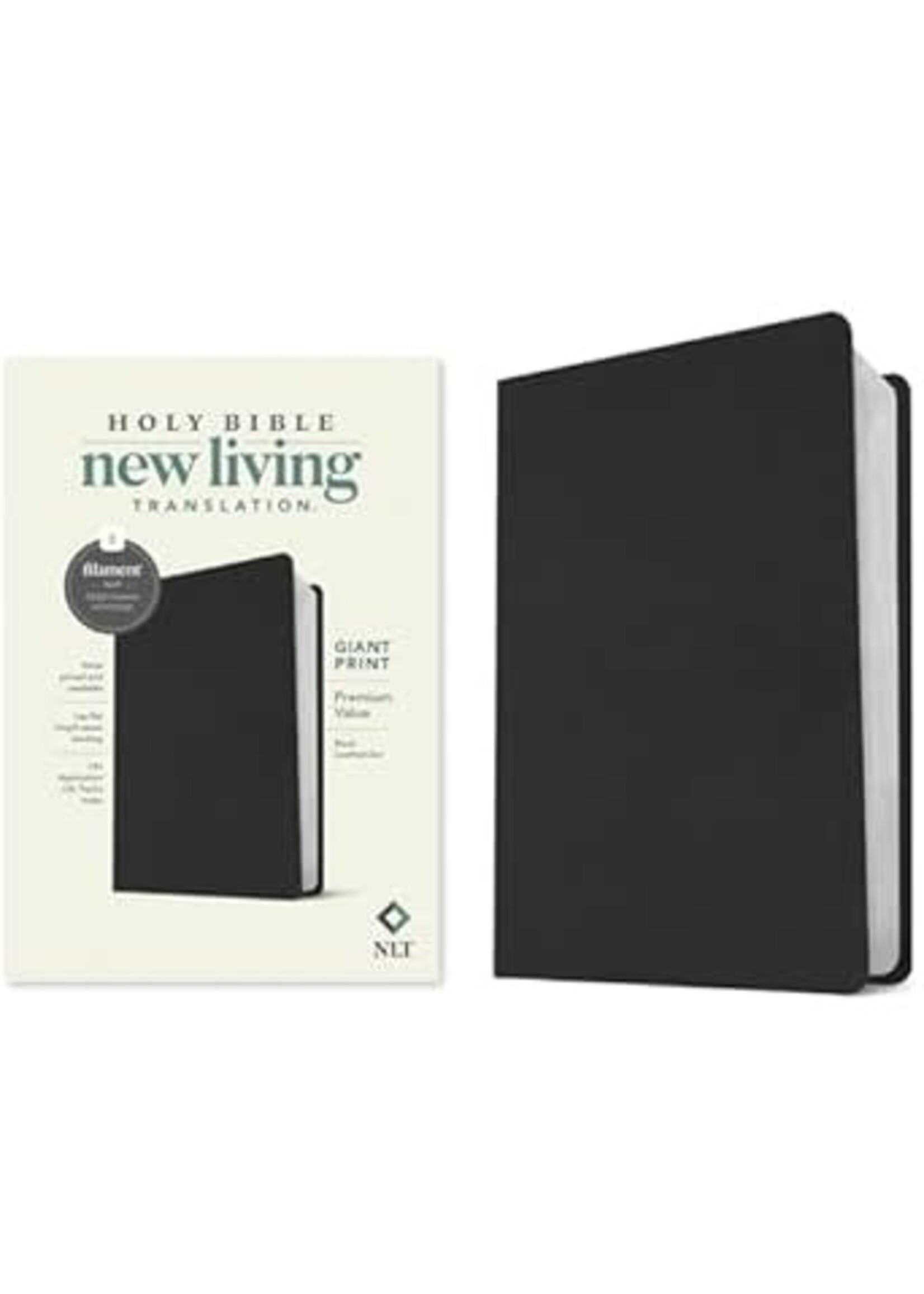 NLT Giant Print Premium Value Bible, Filament Enabled