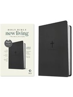 NLT Large Print Premium Value Thinline Bible, Filament Enabled (LeatherLike, Black Cross)