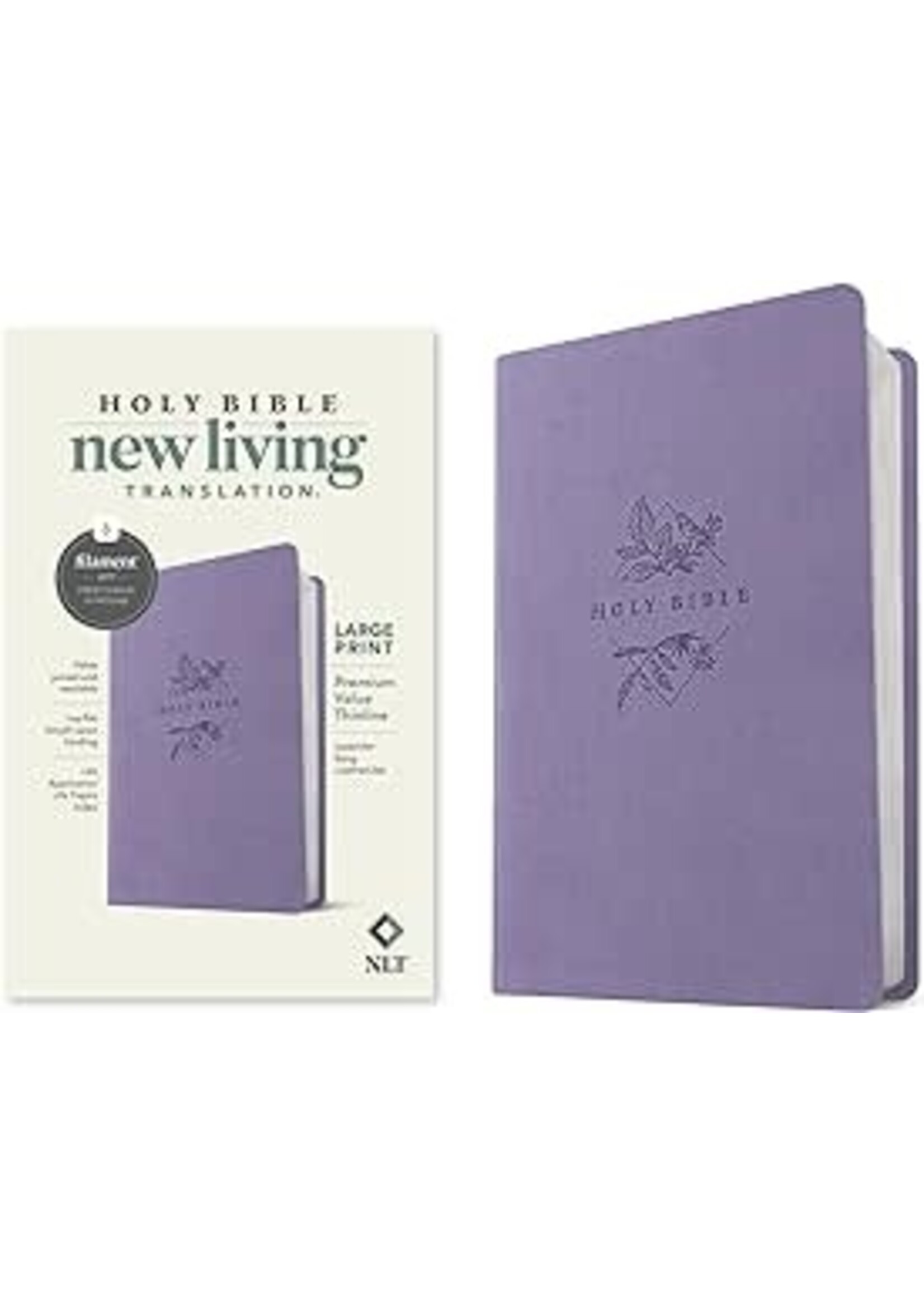 Large Print Value Thinline Bible Filament Leather Like Lilac