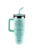 Stainless Steel Grow in God's Grace  Mug w Straw