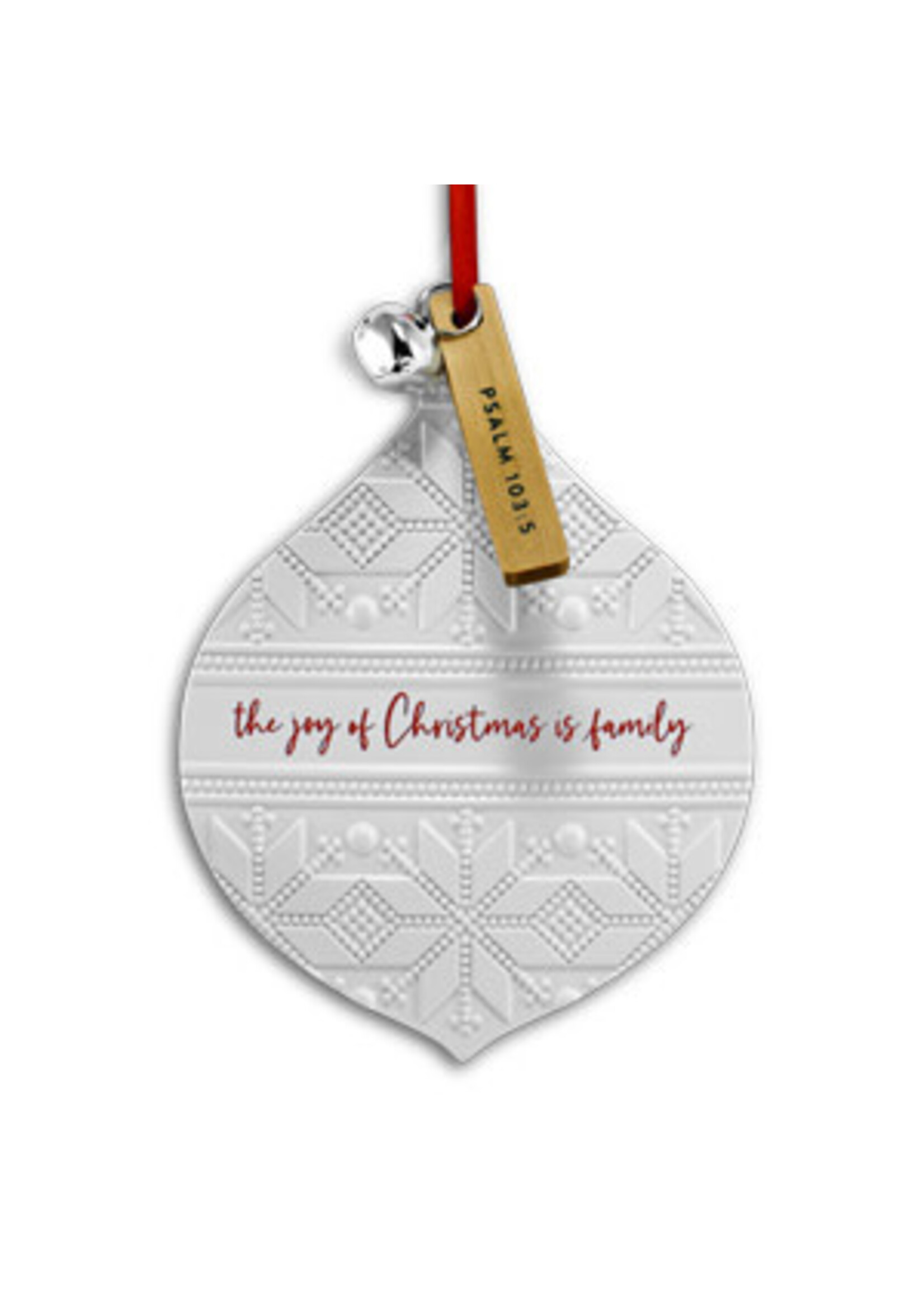 Ornament Nordic Knit Joy of Christmas is Family