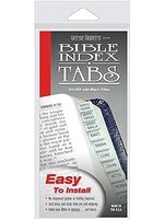 Bible Index Tabs Silver with Black Tiles