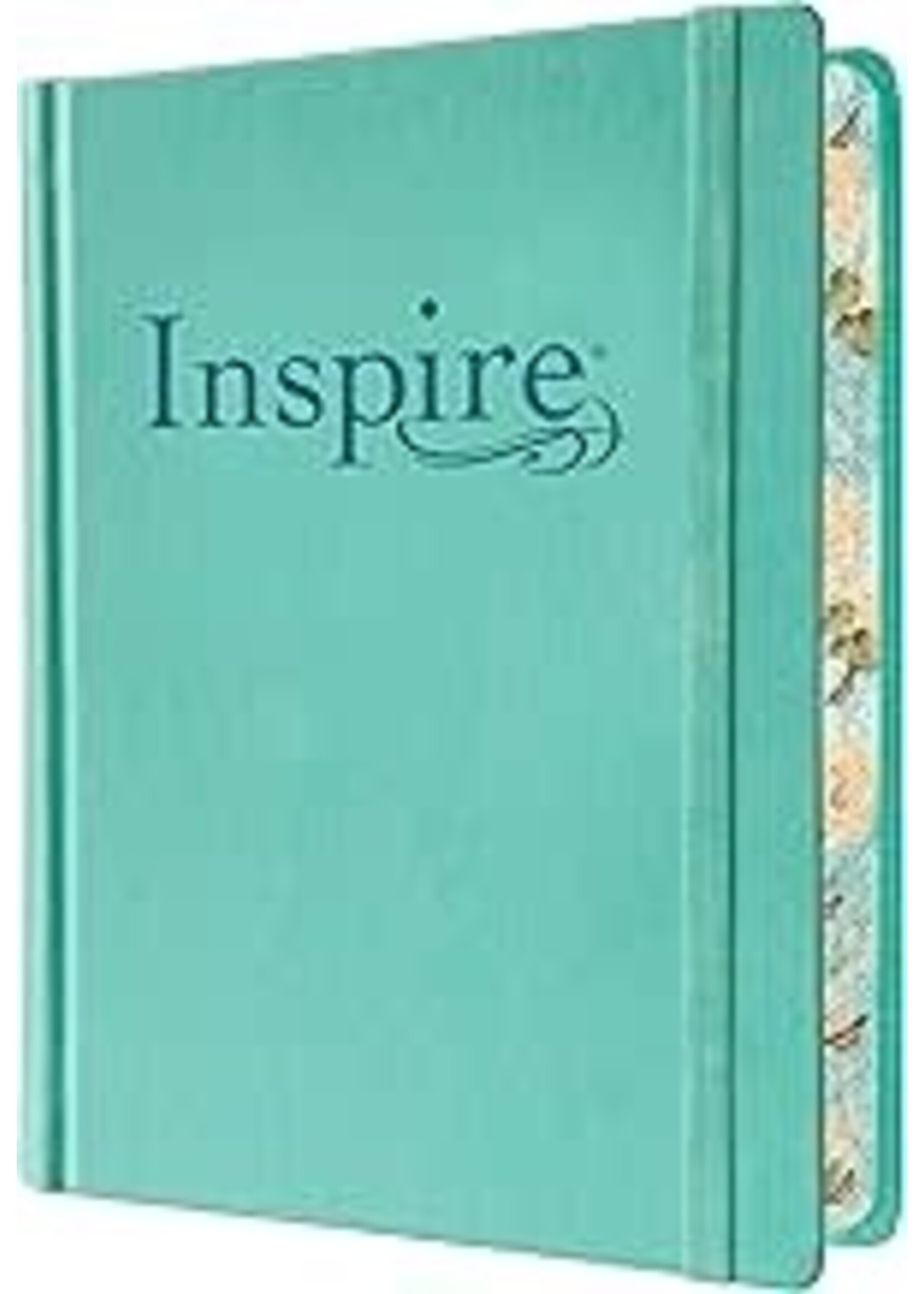 Inspire Bible NLT Blue Hard Cover