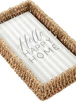 Mud Pie HAPPY NAPKIN BASKET