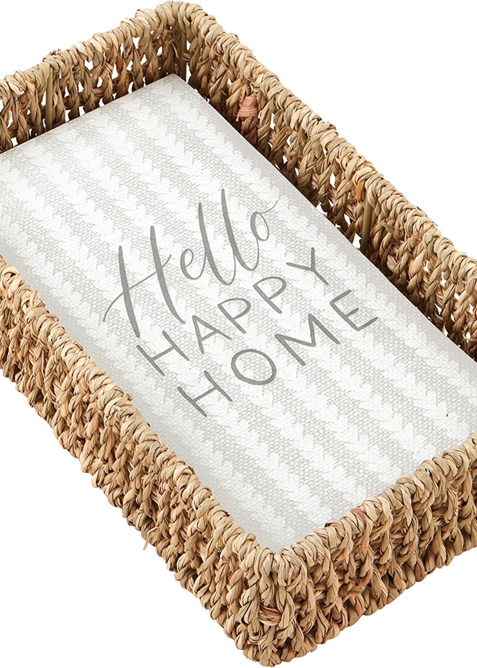 Mud Pie HAPPY NAPKIN BASKET