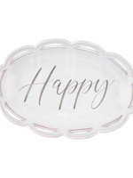 Mud Pie SCALLOPED HAPPY BOWL