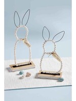 Mud Pie LARGE BEADED BUNNY SITTER