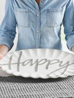 Mud Pie HAPPY SERVING PLATTER