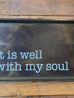 Faithworks METAL IT IS WELL WITH MY SOUL WALL ART