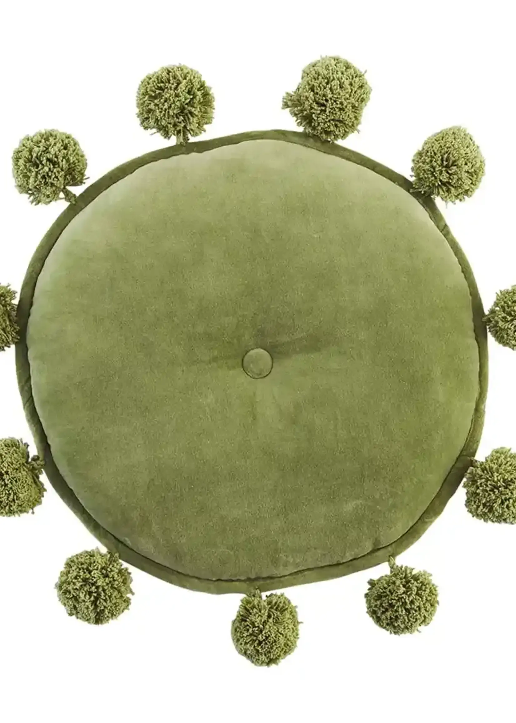 Mud Pie ROUND VELVET PILLOW