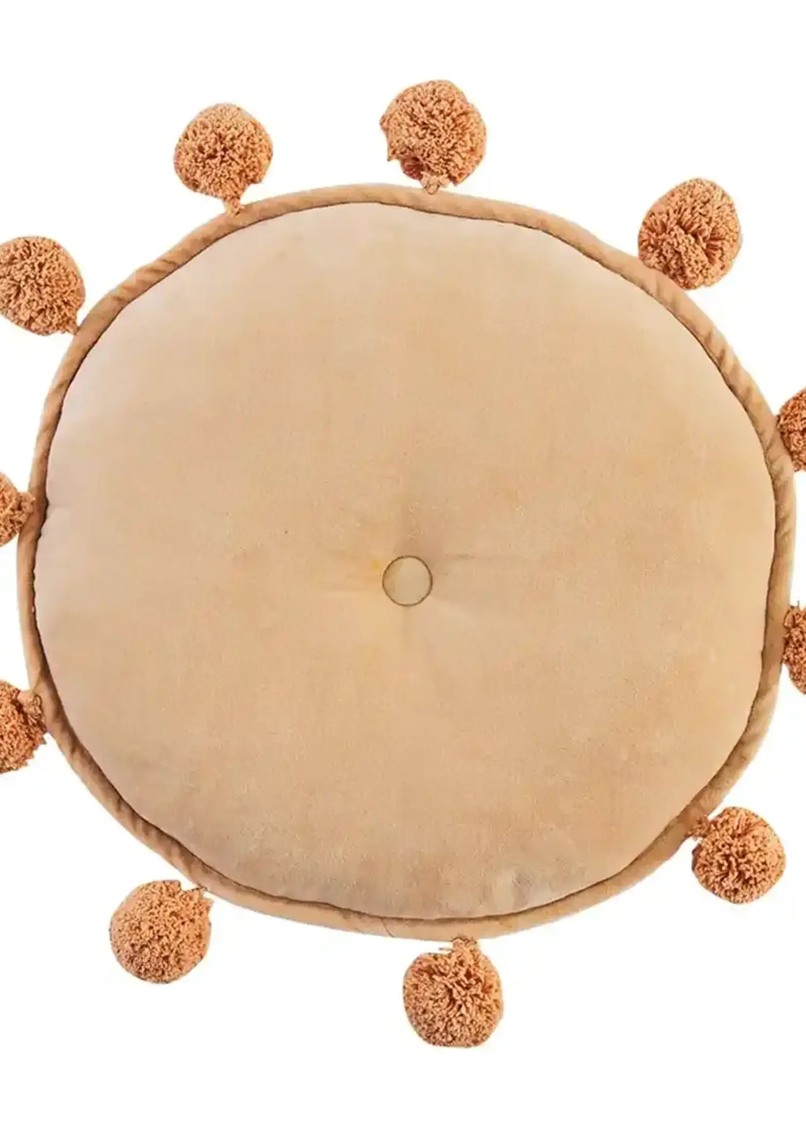 Mud Pie ROUND VELVET PILLOW