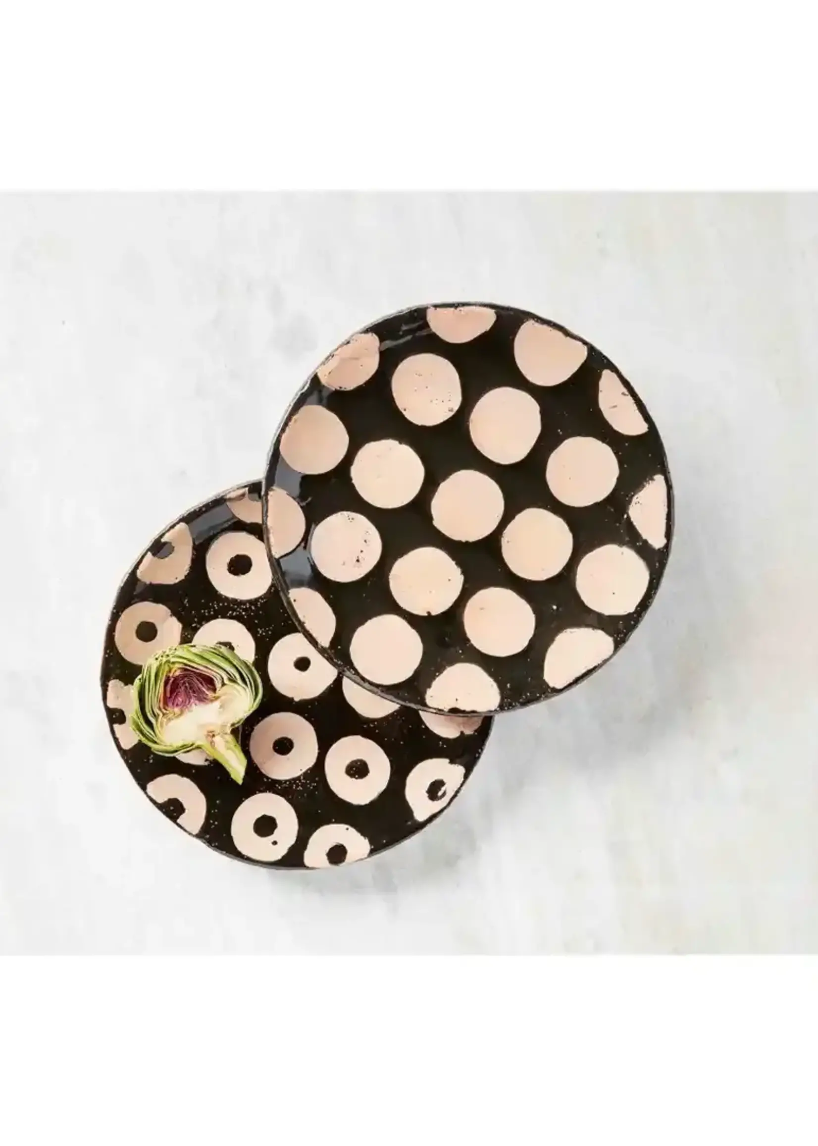 Mud Pie BLACK TERRACOTA PLATTER