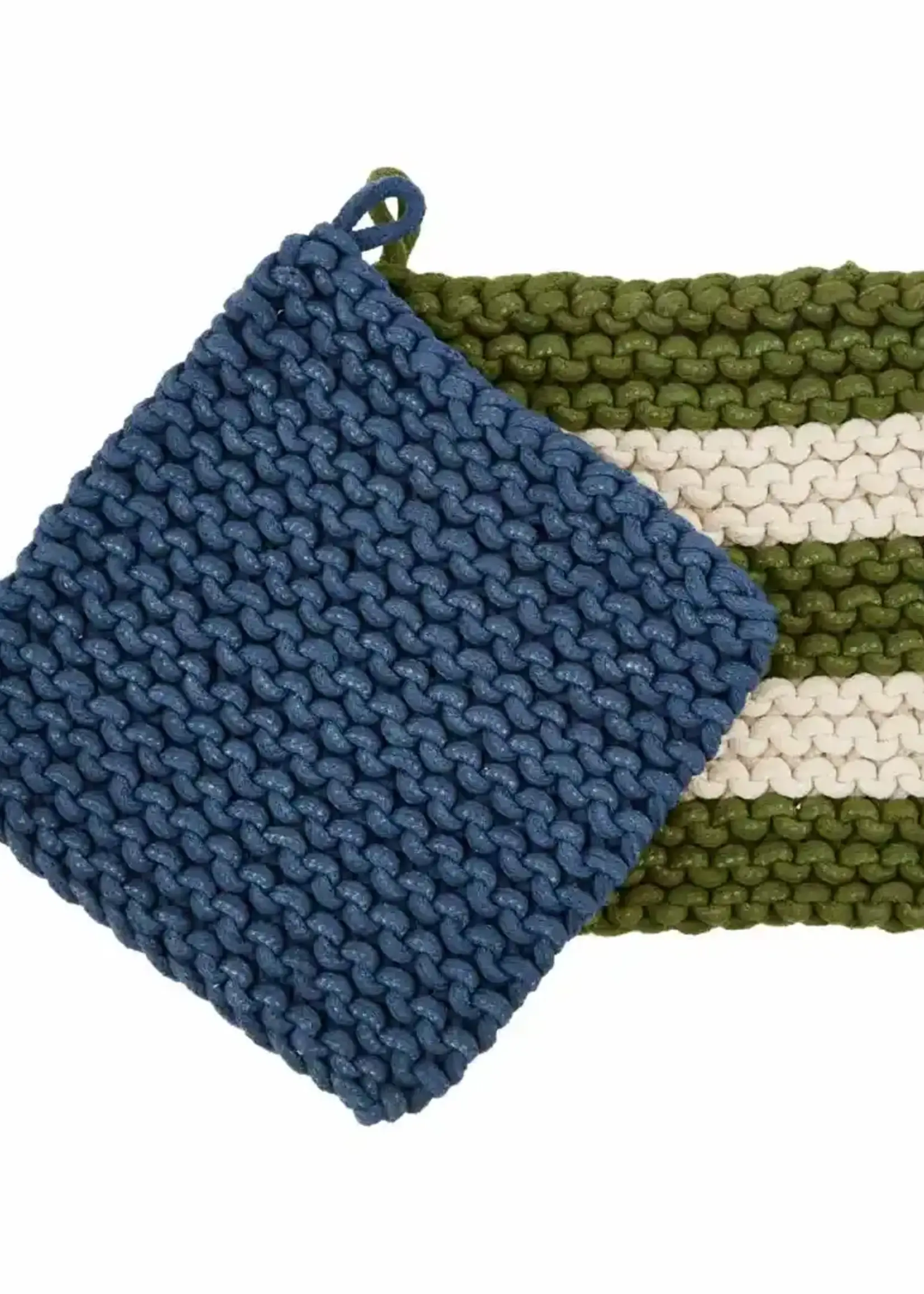 Mud Pie CROCHET POT HOLDERS