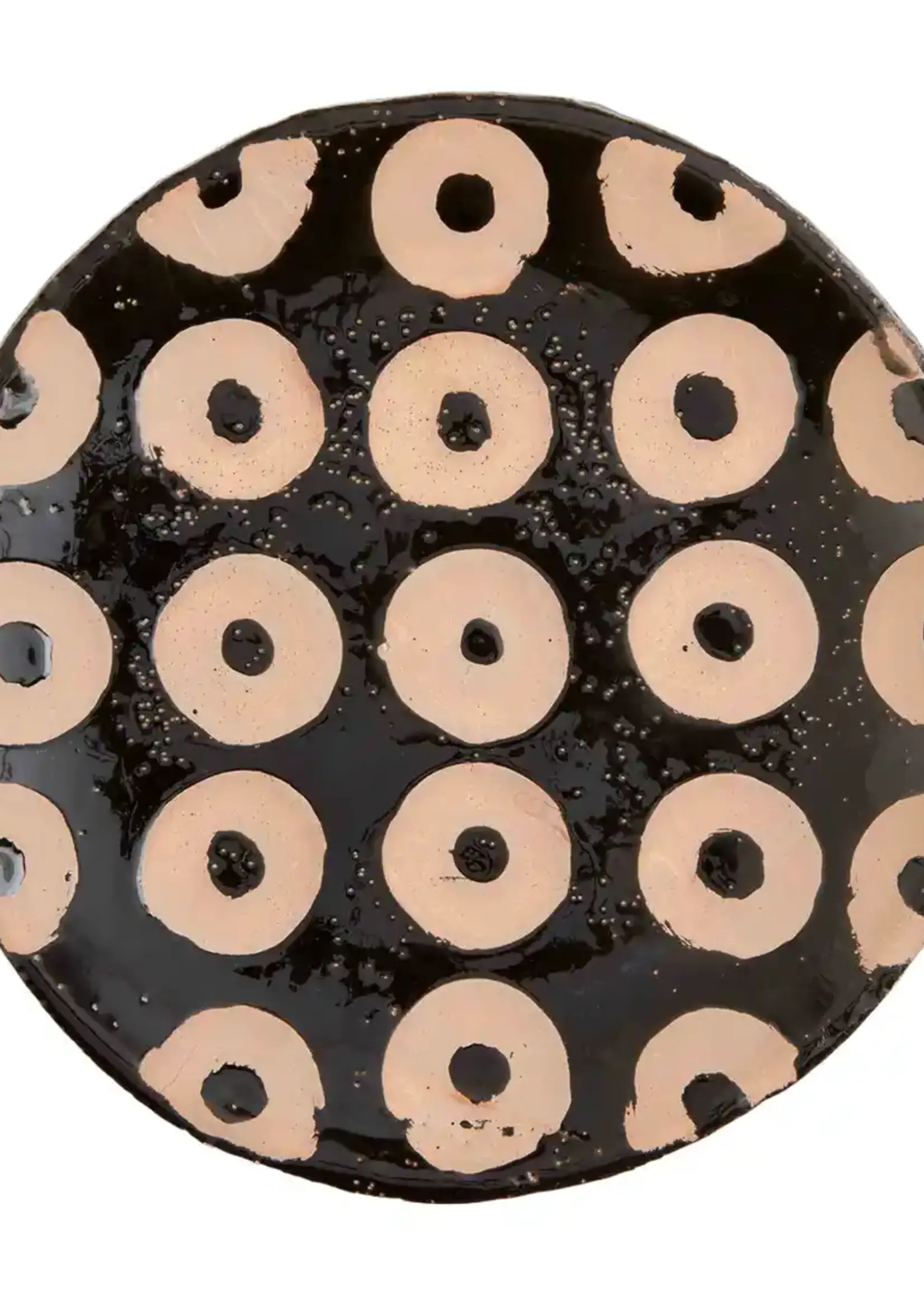 Mud Pie BLACK TERRACOTA PLATTER