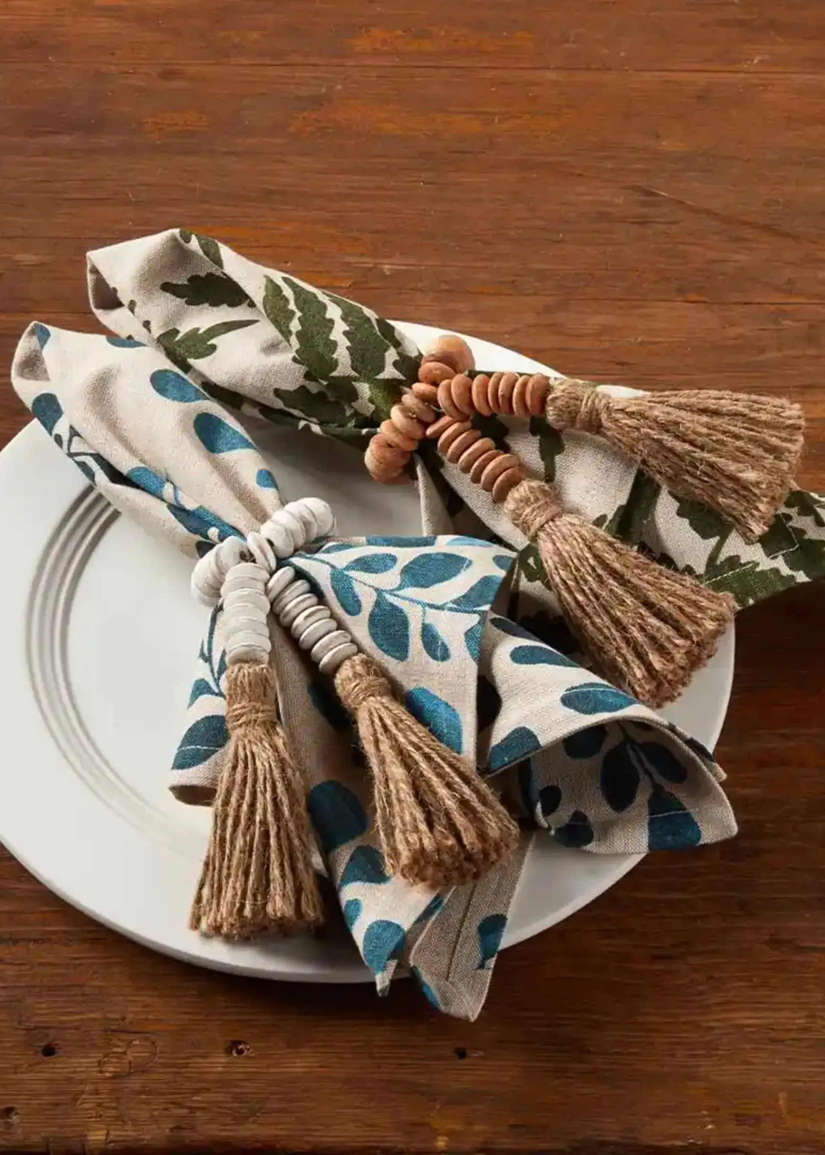 Mud Pie BEADED NAPKIN RINGS