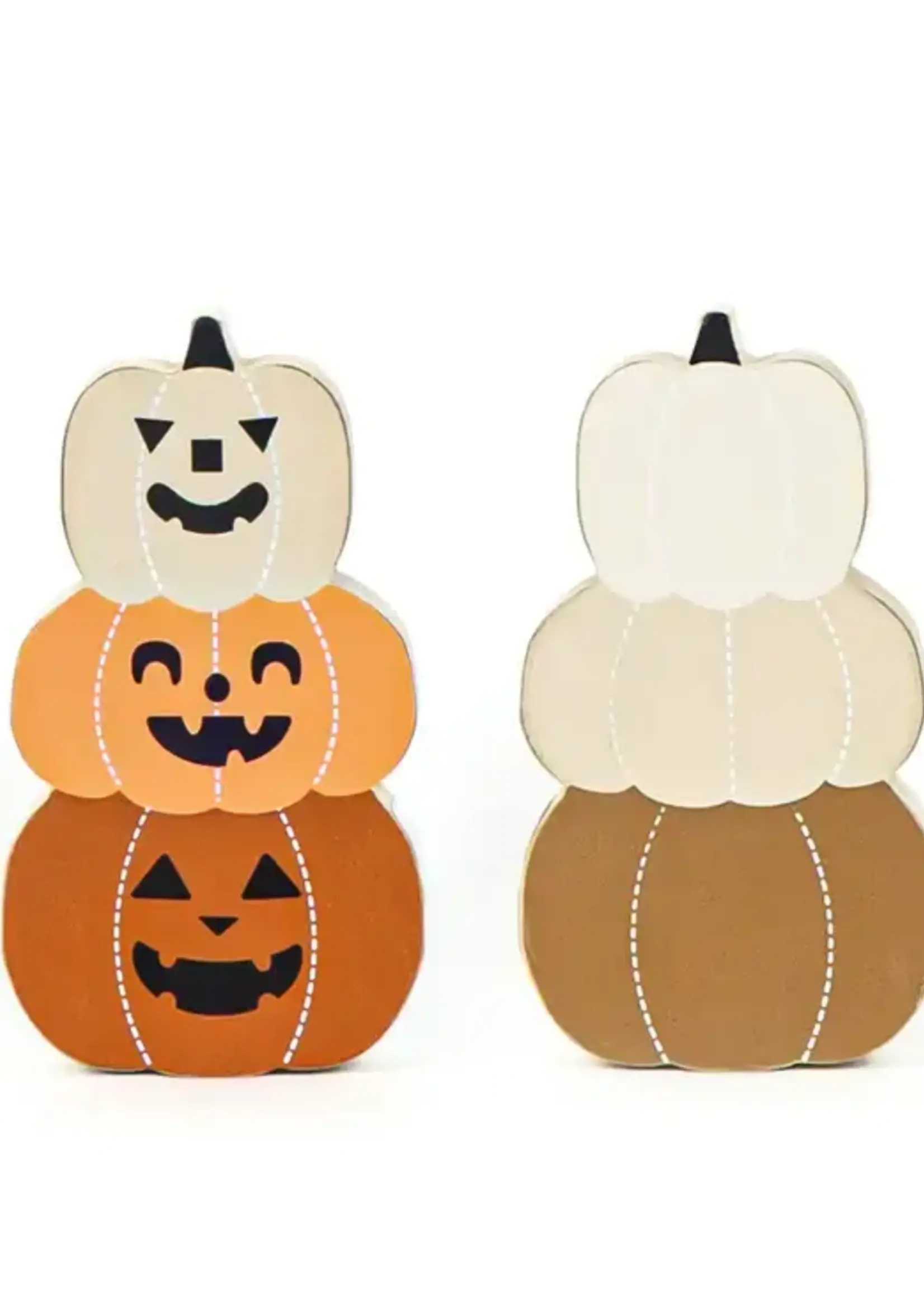 ADAMS & CO REVERSIBLE PUMPKIN STACK
